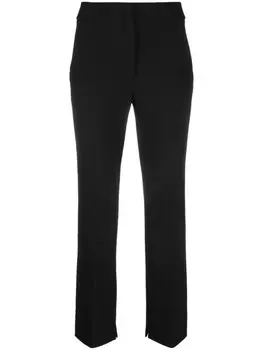 Peserico прямые брюки с завышенной талией, черный