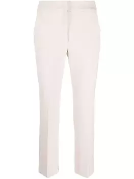 Peserico прямые брюки с завышенной талией, нейтральный цвет