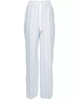 Peserico прямые брюки в тонкую полоску, синий
