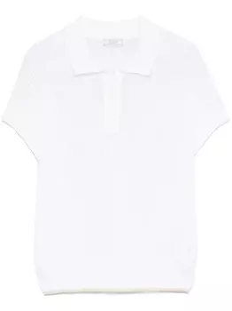 Peserico рубашка поло с пайетками, белый