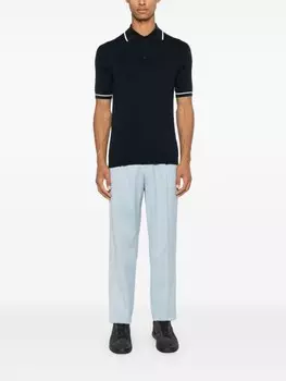 Peserico рубашка поло с полосками, синий