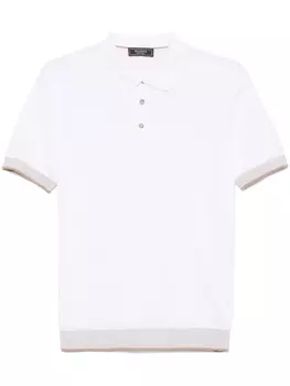 Peserico рубашка поло тонкой вязки, белый