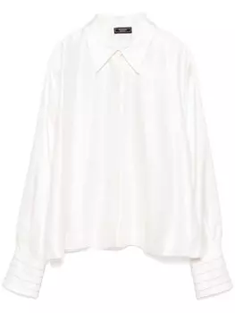 Peserico рубашка Punto Luce с цепочкой, белый