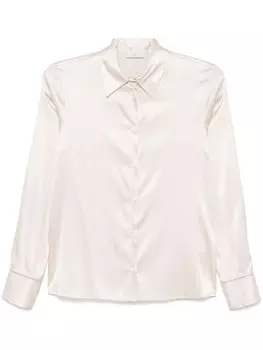 Peserico рубашка Punto Luce с цепочкой, серый