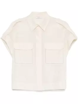 Peserico рубашка с цепочкой, нейтральный