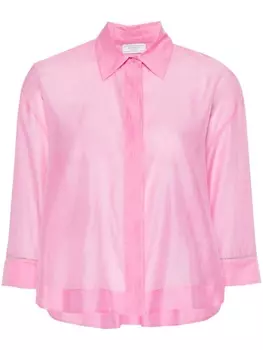 Peserico рубашка с декором Monili, розовый