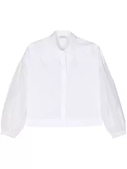 Peserico рубашка с контрастными рукавами, белый