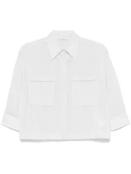 Peserico рубашка в полоску, белый