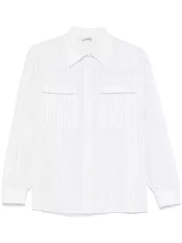 Peserico рубашка в полоску, белый