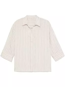 Peserico рубашка в полоску, серый