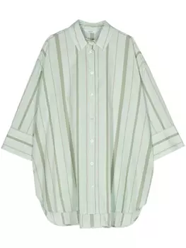 Peserico рубашка в полоску, зеленый