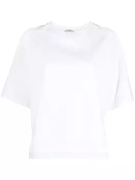 Peserico sequin-embellished short-sleeve T-shirt, белый