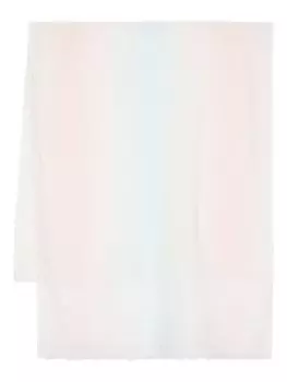 Peserico шарф с бахромой и эффектом омбре, розовый