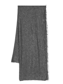 Peserico шарф с люрексом, серый