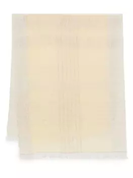 Peserico шарф с люрексом, желтый