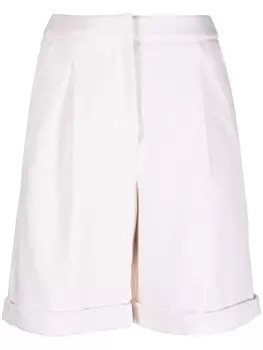 Peserico шорты с прямого кроя, нейтральный цвет
