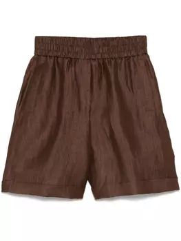 Peserico шорты широкого кроя, коричневый