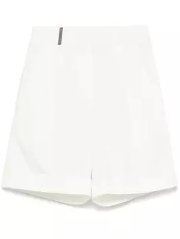 Peserico шорты со складками, белый