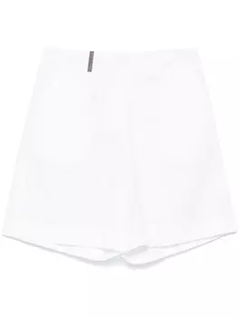 Peserico шорты строгого кроя, белый