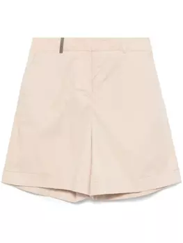 Peserico шорты строгого кроя, нейтральный