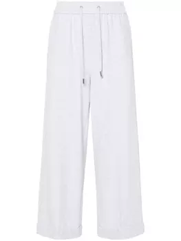 Peserico спортивные брюки широкого кроя, серый