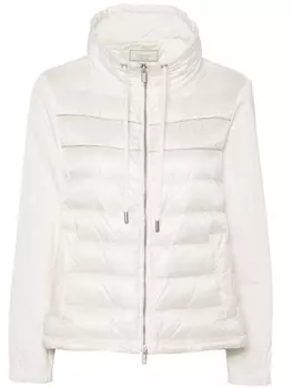 Peserico стеганая куртка с бисером, нейтральный цвет