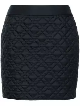 Peserico стеганая юбка мини, синий