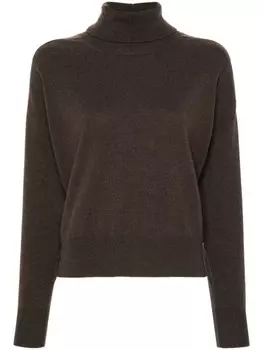 Peserico свитер с бисером, коричневый