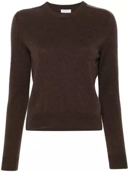 Peserico свитер с бисером, коричневый