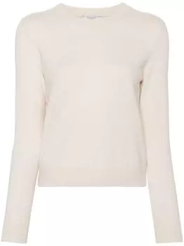 Peserico свитер с бисером, нейтральный цвет