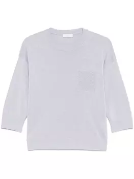 Peserico свитер с бусинами, синий