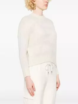 Peserico свитер с круглым вырезом, белый