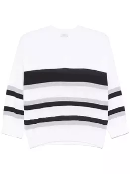 Peserico свитер с круглым вырезом, белый