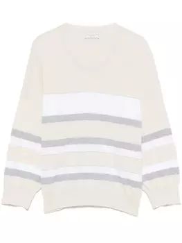 Peserico свитер с круглым вырезом, нейтральный