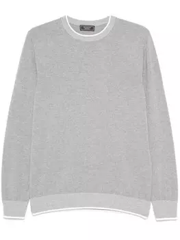 Peserico свитер с круглым вырезом, серый