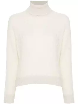 Peserico свитер с люрексом, белый