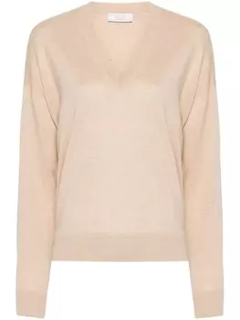 Peserico свитер с люрексом, нейтральный цвет