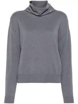 Peserico свитер с люрексом, серый