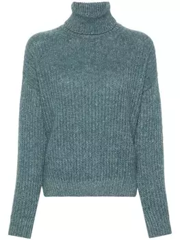 Peserico свитер с люрексом, зеленый