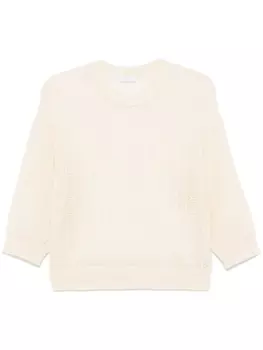 Peserico свитер с люрексом, желтый