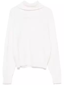 Peserico свитер с пайетками, белый