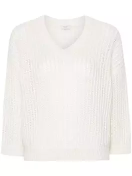 Peserico свитер с пайетками, белый