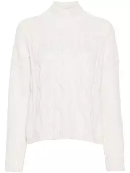 Peserico свитер с пайетками, белый
