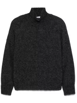 Peserico свитер с пайетками, серый