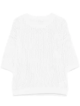 Peserico свитер с пайетками, зеленый