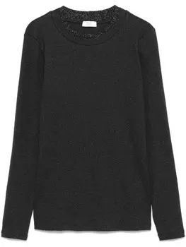 Peserico свитер в рубчик, серый