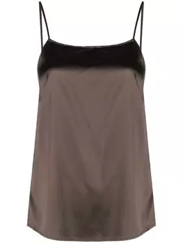 Peserico топ без рукавов, коричневый