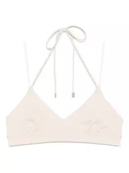 Peserico топ бикини с треугольными чашками, нейтральный