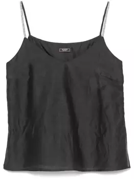 Peserico топ из органзы, серый