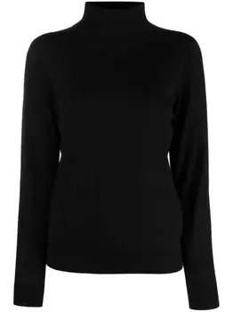 Peserico топ из вирджинской шерсти с высоким воротником, синий